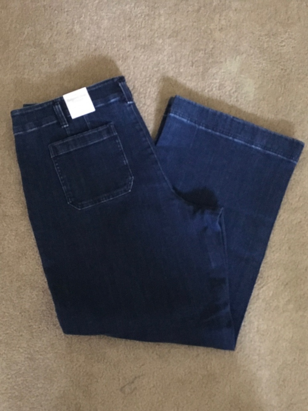Talbots size 18 relaxed jean trousers wide leg